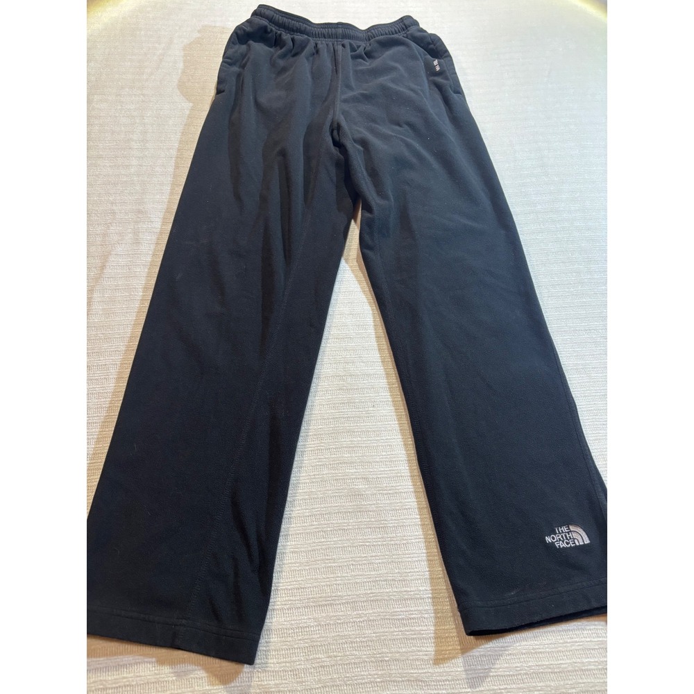 The North Face Mens TKA 100 Fleece Pants Black Small Straight Leg Trousers